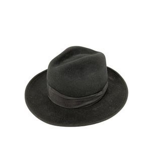 San Diego Hat Co Womens Black Fedora Felt Ribbon OS relaxed fit packable 3716